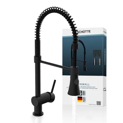 Produktbild von 79156U CORNWALL Spiralfeder Spültischarmatur, Schwarz matt