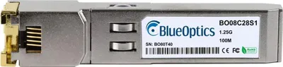 Obrázek produktu pro BlueOptics 1G-SFP-000190-BO, Měď, 1250 Mbit/s, SFP, T, 100 m, 1.25 Gigabit Ethernet