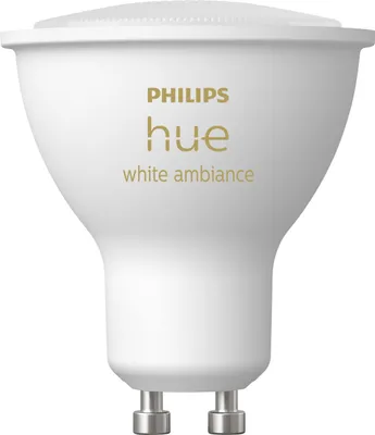 Produktbild von Philips Hue White ambience GU10 - Smarter Spot - 350, Intelligentes Leuchtmittel, Bluetooth/Zigbee, Weiß, LED, GU10, GU10