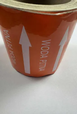 Produktbild von Markierungsband Trinkwasser PVC Rohrleitungskennzeichnung 100 mm