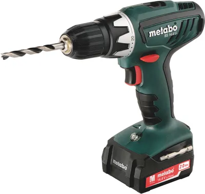 Produktbild von Metabo BS 14.4, Schraubpistole, Pistolengriff, Schwarz, Grün, Rot, 1500 RPM, 400 RPM, 20 Nm
