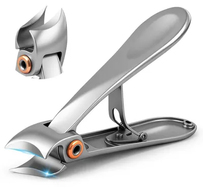 Produktbild von Nagelknipser Set 2-teilig für dicke Nägel, ergonomisch, silber, Edelstahl