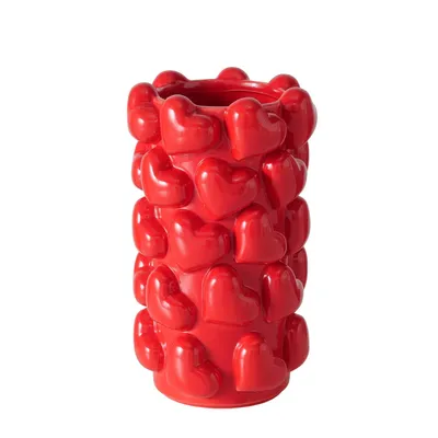 Produktbild von Vase mit Herzen – Romantische Deko für stilvolle Akzente