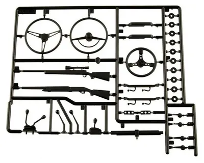 Imagen del producto de Axial AX80037: Conjunto de piezas detalladas para el interior, color