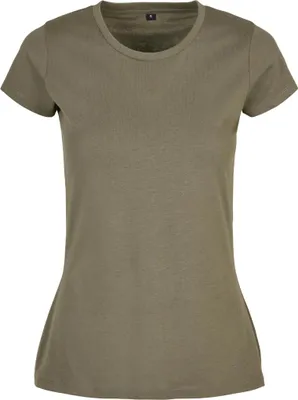Produktbild von Build Your Brand Kurzarm-T-Shirt für Frauen Quinpot olive XXL