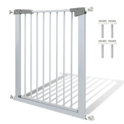 Produktbild von Jayseuw Türschutzgitter Automatisch schließend 76-83 cm Babytor Treppentor Verstellbare Breite passt sich verschiedenen Räumen an Stoßfestes Material extra langlebig