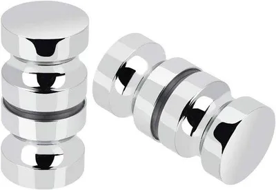 Zdjęcie produktu dla Osłona drzwi z podwójnymi szybami, 30 mm, stal nierdzewna – dwustronna – 2 sztuki – wyposażenie łazienkowe – nowoczesna