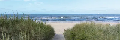 Produktbild von Strände Kunstdruck Bild - Weg Zum Meer (53 x 158 cm)