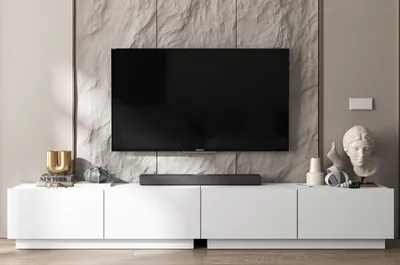Produktbild von 2 Stk TV-Schrank 2 x Enjoy Loft Style TV Modern Lindner Möbel 240cm x 37cm x 35cm Farbe: Weiß matt