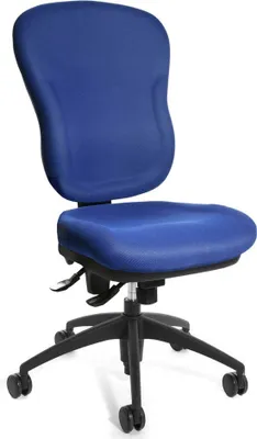 Produktbild von Topstar Bürostuhl Wellpoint 30 SY, 8060 BC6 blau, schwarz Stoff