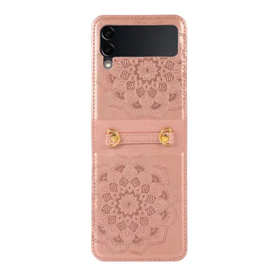 Immagine prodotto di Per Samsung Galaxy Z Flip7 FE / Flip6 5G Custodia in Similcuoio TPU con design Mandala