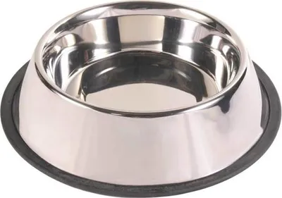 Obrázok produktu pre TRIXIE 24853, Pes, Nerezová oceľ, Čierna, Nerezová oceľ, Jednofarebné, 0,9 L, 23 cm