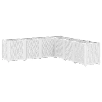 Produktbild von vidaXL Pflanzkübel Weiß 160x160x53 cm PP
