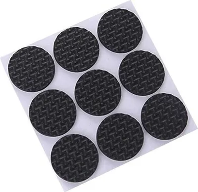 Image de Feutre de meuble autocollant - Dessous de meuble antidérapant & anti-rayures - Protections de sol - Rond 9 pièces 2,7cm