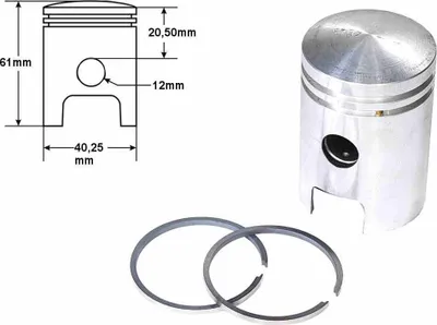 Zdjęcie produktu dla SIMSON S50 tłok 40.25mm K20 OVALIZED KPL. ALM