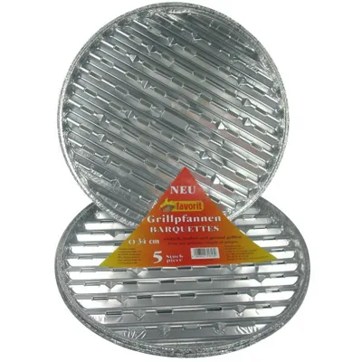 Produktbild von Favorit Alu-Grillpfanne rund 5 Stück