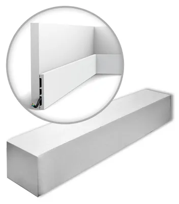 Immagine prodotto di Modanature per pavimenti Orac Decor AXXENT SX163-RAL9003-box 1 cartone con 26 modanature decorative 52 m
