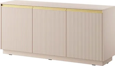 Produktbild von FURNLUX Anrichte Royal Beige Und Gold 154cm / Hauptfarbe: Beige / Abmessungen: 154 x 72 x 39 cm