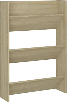 Produktbild von vidaXL Wand-Schuhschrank Sonoma-Eiche 60x18x90 cm Holzwerkstoff