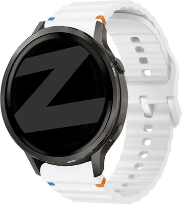 Produktbild von Bandz Silikonarmband „Wave“, passend für Garmin Vivoactive 4s / Vivomove 3s / Venu 4 (41 mm) / Venu 3s / Venu 2s / Forerunner 265s – Hellblau
