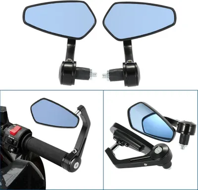 Immagine prodotto di 7/8" Maniglia Bar End Rear View Mirror Moto Rear View Side Specchietti per Honda Yamaha Suzuki Kawasaki Ducati Bmw