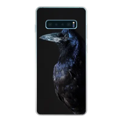 Produktbild von MuchoWow® Handyhülle Schutzhülle Hülle für Samsung Galaxy S10 Plus Vogel - Tiere - Schwarz Silikon Softcase Handy Hülle - Schutzhülle