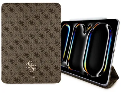 Zdjęcie produktu dla Etui Guess 4G Big Logo Magnetic do iPad Pro 11" 2024 brązowy