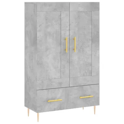 Obrázek produktu pro Skříň highboard betonově šedá 69,5x31x115 cm kompozitní dřevo