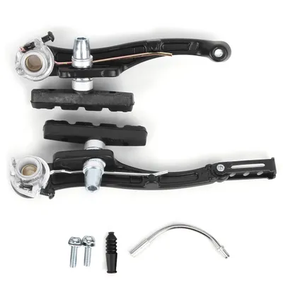 Obrázok produktu pre 1pair/ 2 Paare Black Mountain Bicycle Cycling Aluminiumlegierung V Bremsansatz vorne und hinten