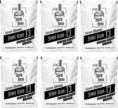 Produktbild von 6 x Wodkahefe - Turbo 3 Turbohefe Spirit Ferm, Hefe für Maische, Turbo Hefe, Wodka Hefe