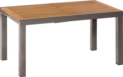 Produktbild von Merxx Zahradní rozkládací stůl "Santorin" 150/200 x 90 cm - hliníkový rám grafit s akátovým dřevem