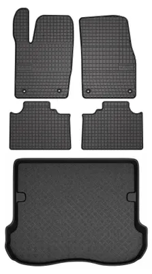 Zdjęcie produktu dla Dywaniki gumowe + mata bagażnika do Jeep Grand Cherokee III WK 2005-2010 (5-drzwiowy) – czarne, dopasowane – Wielganizator SolidPRO