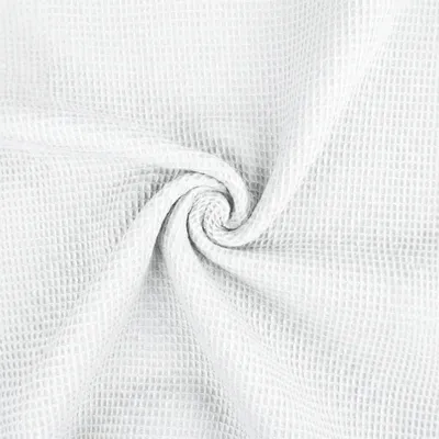 Productafbeelding van Katoenen wafelstof, 50 cm per meter, Tiny - 50 x 150 cm - Wit | van Craft Loom