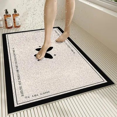 Produktbild von Duscheinlage rutschfest 45x75 cm PVC mit Ablaufloch für Nassbereiche