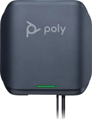 Produktbild von HP Poly Rove Single/Dual-Cell DECT 1880-1900 MHz B2 Basisstation, IP-Telefon, Schwarz, 50 m, 20 Zeilen, 15,5 cm (6.1"), G.711, G.722, G.726, G.729A, G.729ab, OPUS