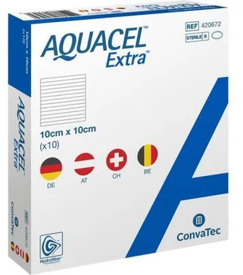 Produktbild von AQUACEL Extra 10x10 cm Verband