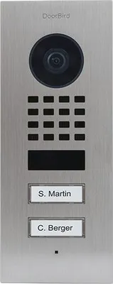 Obrázok produktu pre DoorBird D1102V IP Vid. Doorst. V2A Edels. tlačidlá 2call na zapustenie