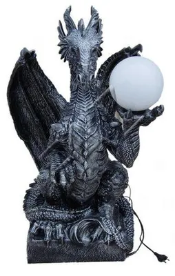 Image de Lampe de table Dragon Lampes baroques Lampe de table Lampes Figure Statue