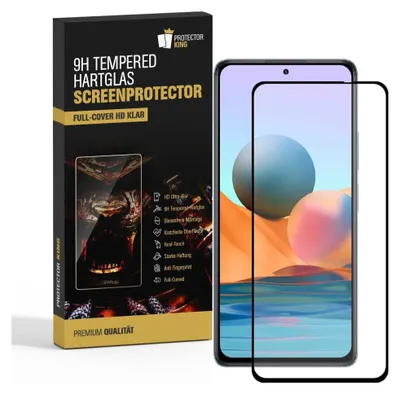A product box for a screen protector is shown next to a smartphone with the screen protector applied.