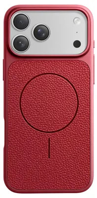 Immagine prodotto di Avizar, custodia MagSafe per iPhone 17 Pro, effetto pelle, resistente agli urti, colore bordeaux