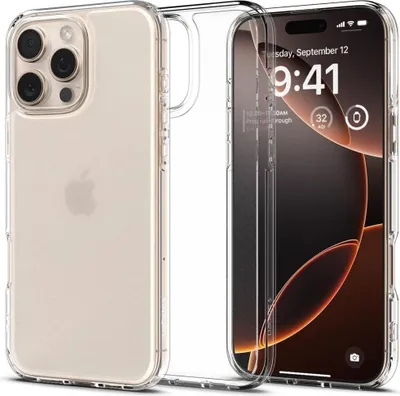Produktbild von Spigen Ultra Hybrid, Cover, Apple, iPhone 16 Pro Max, 17,5 cm (6.9"), Transparent