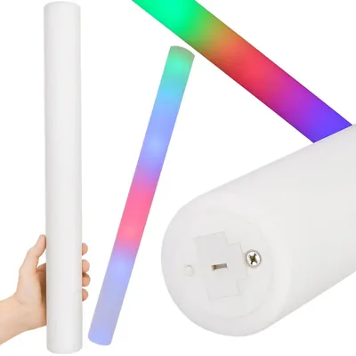 Produktbild von LED Schaumstoffstab Leuchtstab Lichtschwert Party Fest Kinder Schaumstoffschwert 47 cm Batterien inklusive