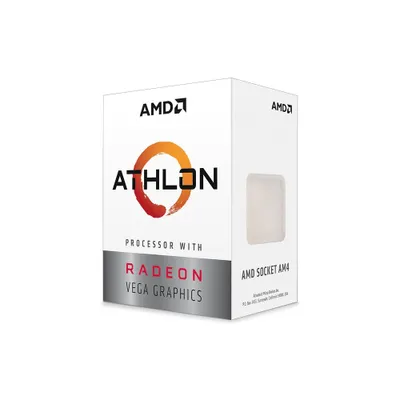 Zdjęcie produktu dla AMD Athlon 3000G, AMD Athlon, Socket AM4, 14 nm, Pudełko, AMD, 3000G