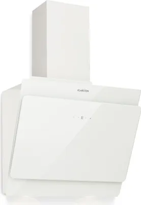 Produktbild von Klarstein Dunstabzugshaube, Abzugshaube Kopffrei, Leiser Dunstabzug, Dunstabzugshaube mit Filter, Wandhaube mit 3 Stufen, Dunstabzugshaube Abluft, Dunstabzugshaube 60 cm, 350 m³/h, 68 Watt, Weiß