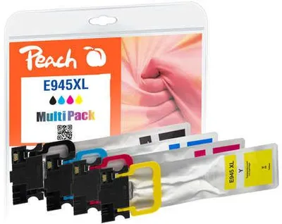 Obrázok produktu pre Peach PI200-796 Tlačová kazeta 4 ks Kompatibilná čierna, azúrová, purpurová, žltá s vysokou (XL) výťažnosťou