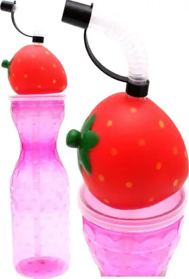Produktbild von Sportflasche mit Strohhalm 500 ml rosa Excellent Houseware