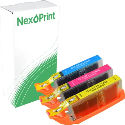 Produktbild von Druckerpatrone kompatibel zu Canon CLI-571XL mehrfarbig Pixma MG 7753 MG 7752 MG 7751 MG 7750 MG 6853