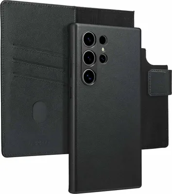 Image de Accezz Bibliothèque en cuir 2-en-1 avec MagSafe pour le Samsung Galaxy S24 Ultra - Noir Onyx