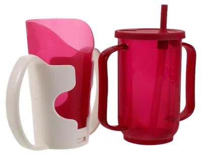 Produktbild von Auslaufsicherer Pflegebecher 250 ml für Senioren mit Griff