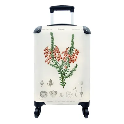 Produktbild von MuchoWow® Koffer Handgepäck Trolley Rollkoffer Kleine Reisekoffer mit 4 Rollen - Pflanze - Blume - Botanik - Cabin Size < 55x40x23 cm & 55x40x20 cm - Fotokoffer - Kabinenkoffer - Boardgepäck - Reise-Box - Reisekoffer - Reisegepäck - Koffer mit Bild - Trolley für Kinder